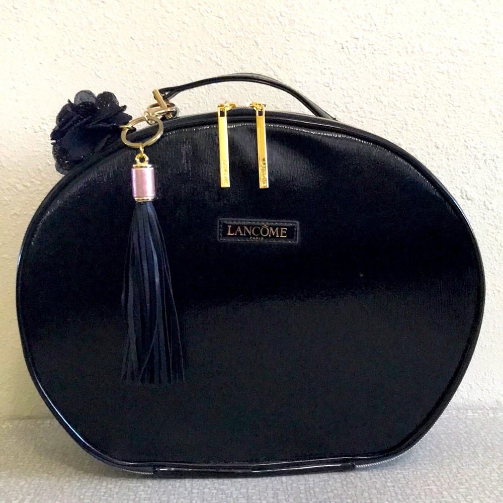Lancôme Black Patent Large Make Up Train Case